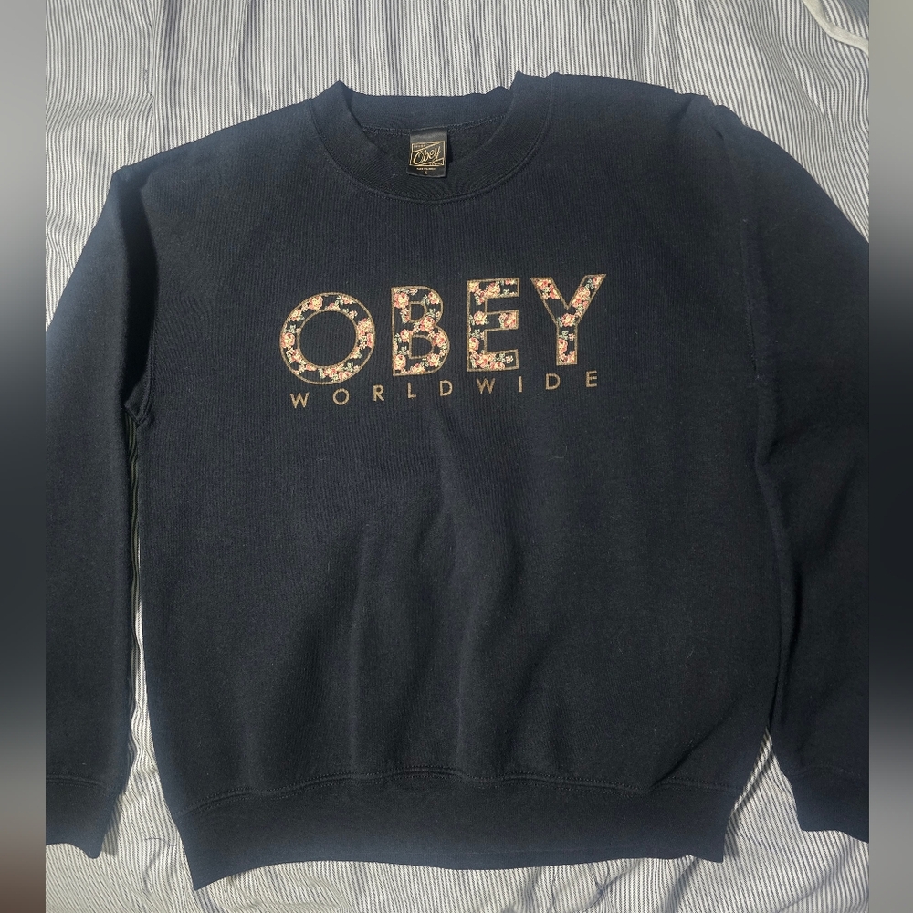 OBEY floral print sweatshirt